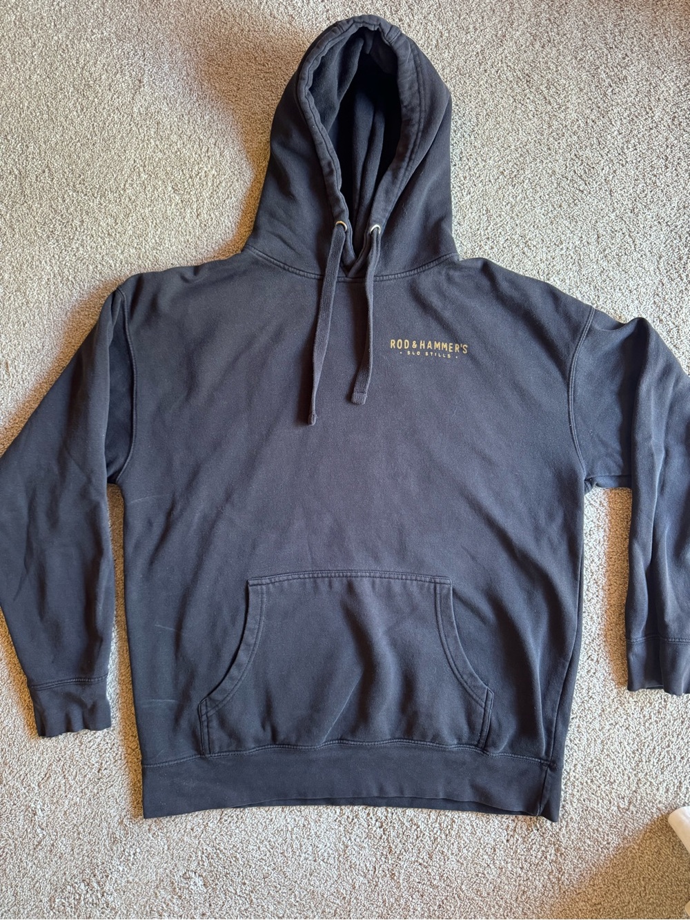 Black Men's Pullover Hoodie